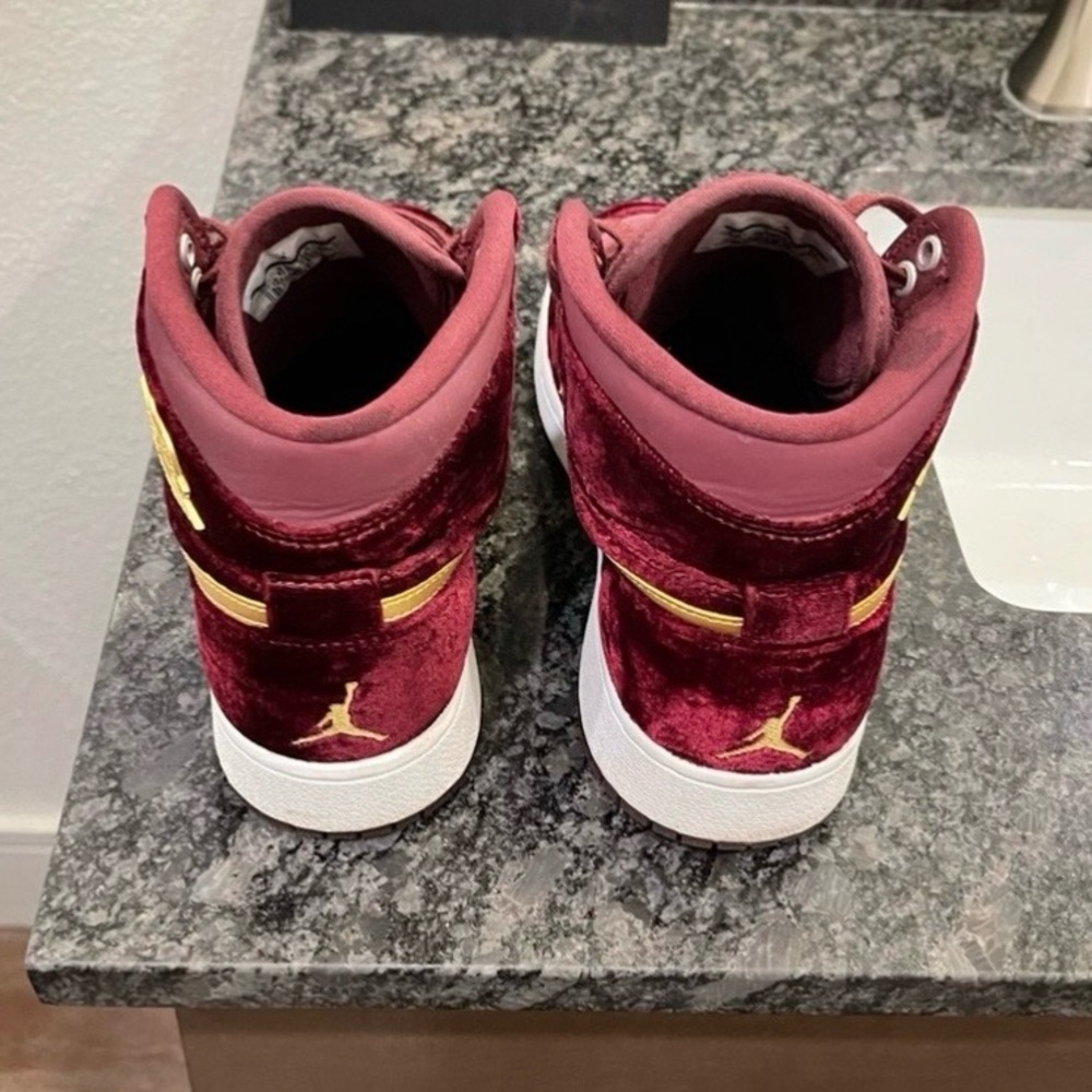 Burgundy High-Top Sneakers - Picture 3 of 3